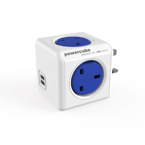 Picture of POWERCUBE WITH 2 USB PORT BLUE